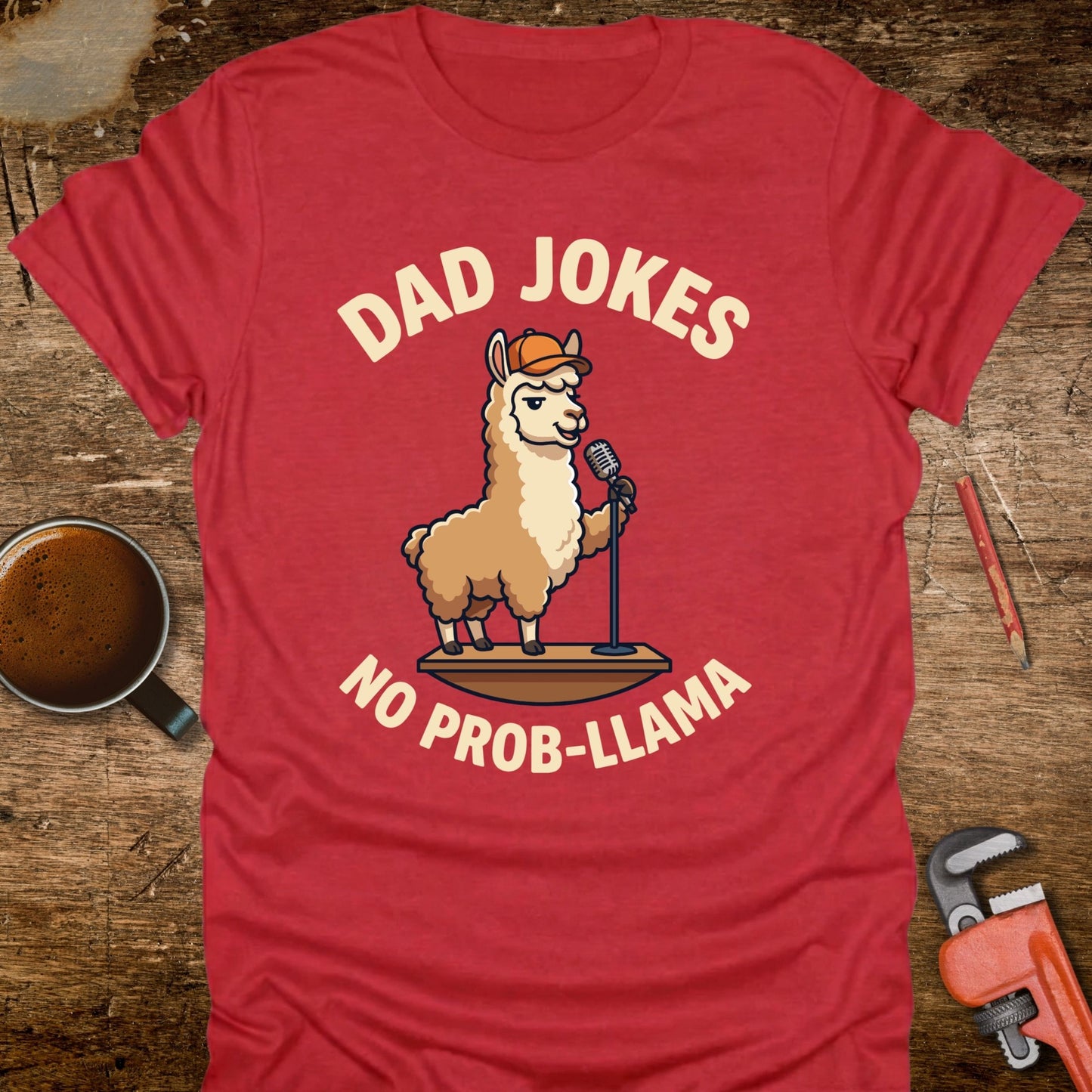 Dad Jokes No Prob-llama T-Shirt