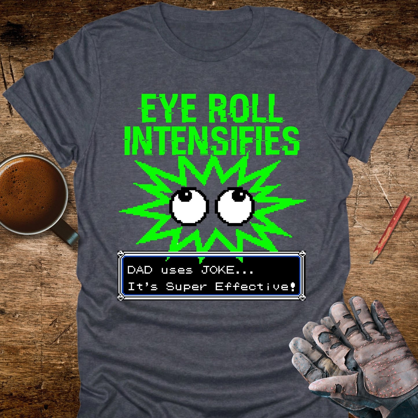 Retro Pixel Gamer Dad Joke T-Shirt