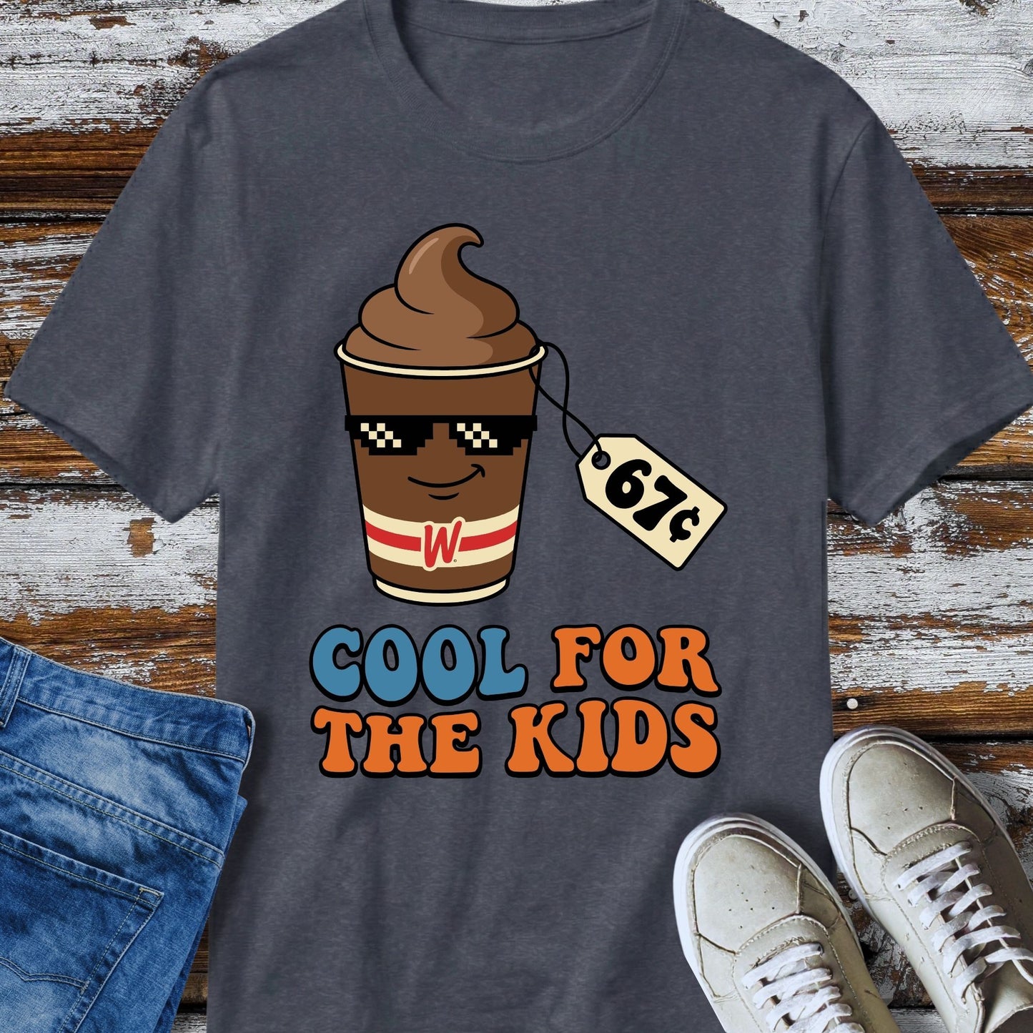 67¢ Cool For The Kids Nostalgia Retro Shake T-Shirt