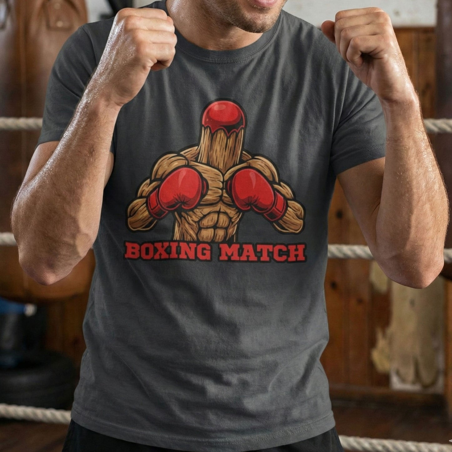 Boxing Match Fitness T-Shirt