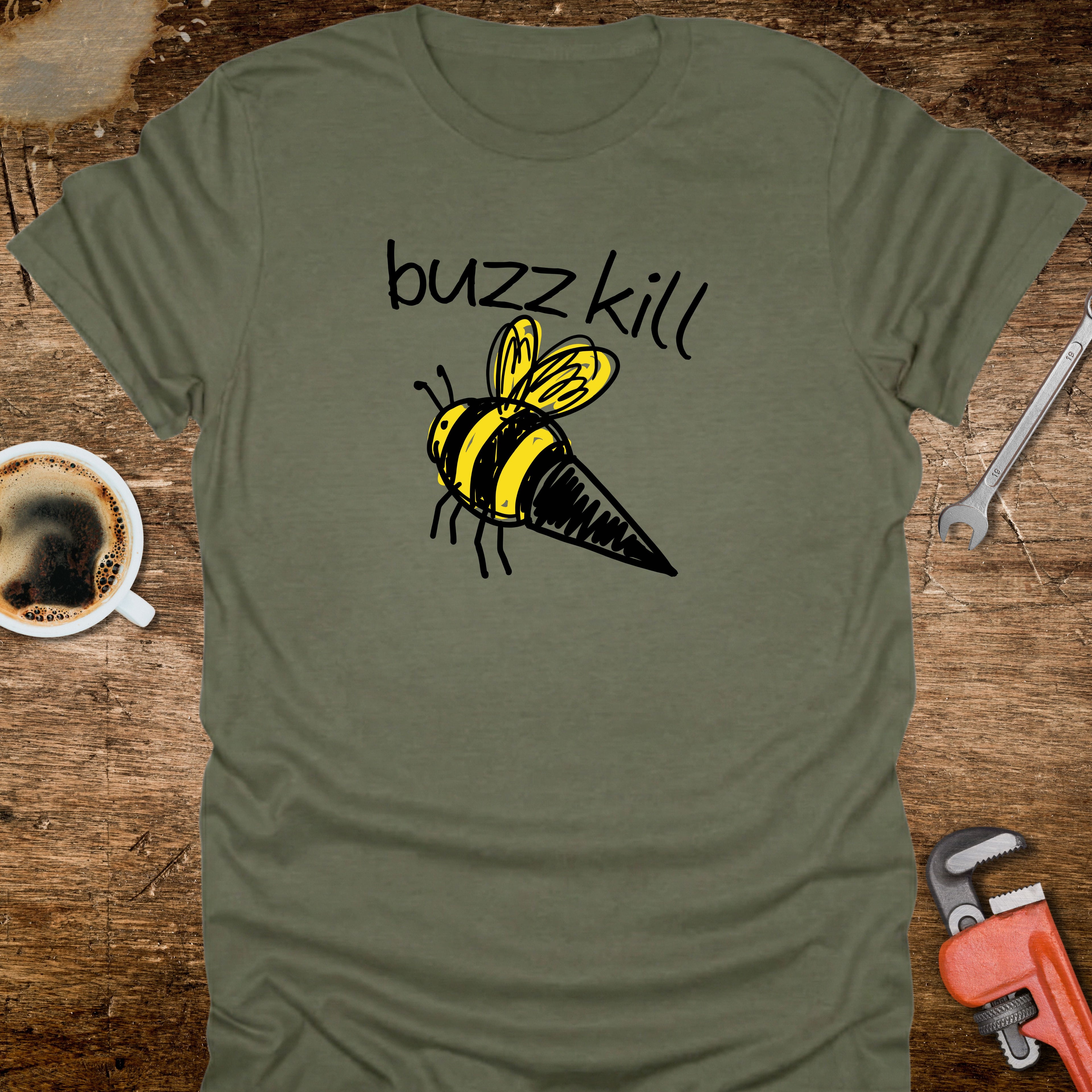 Buzzkill Bee T-Shirt - alternative colour mockup