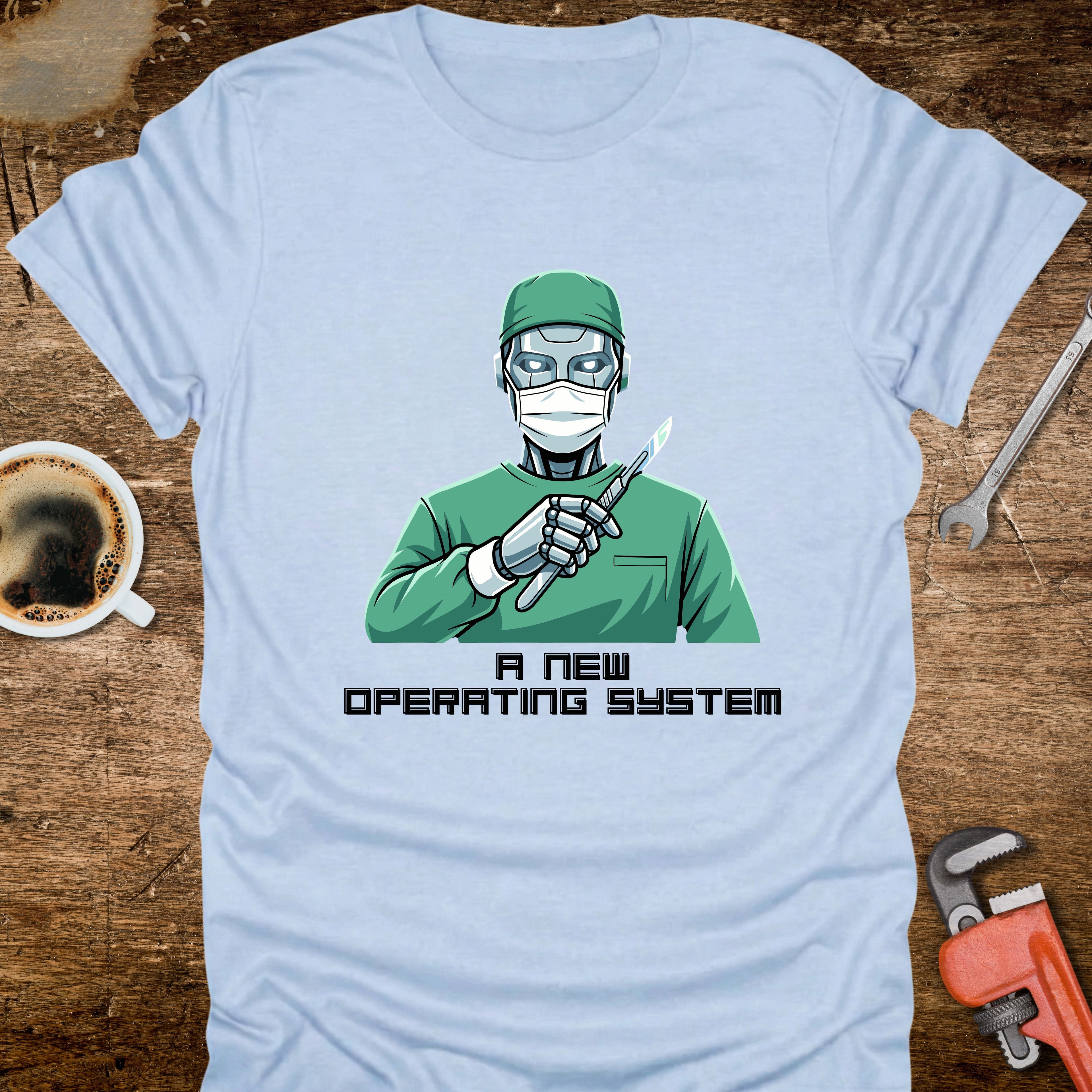 A New Operating System T-Shirt - alternative colour mockup