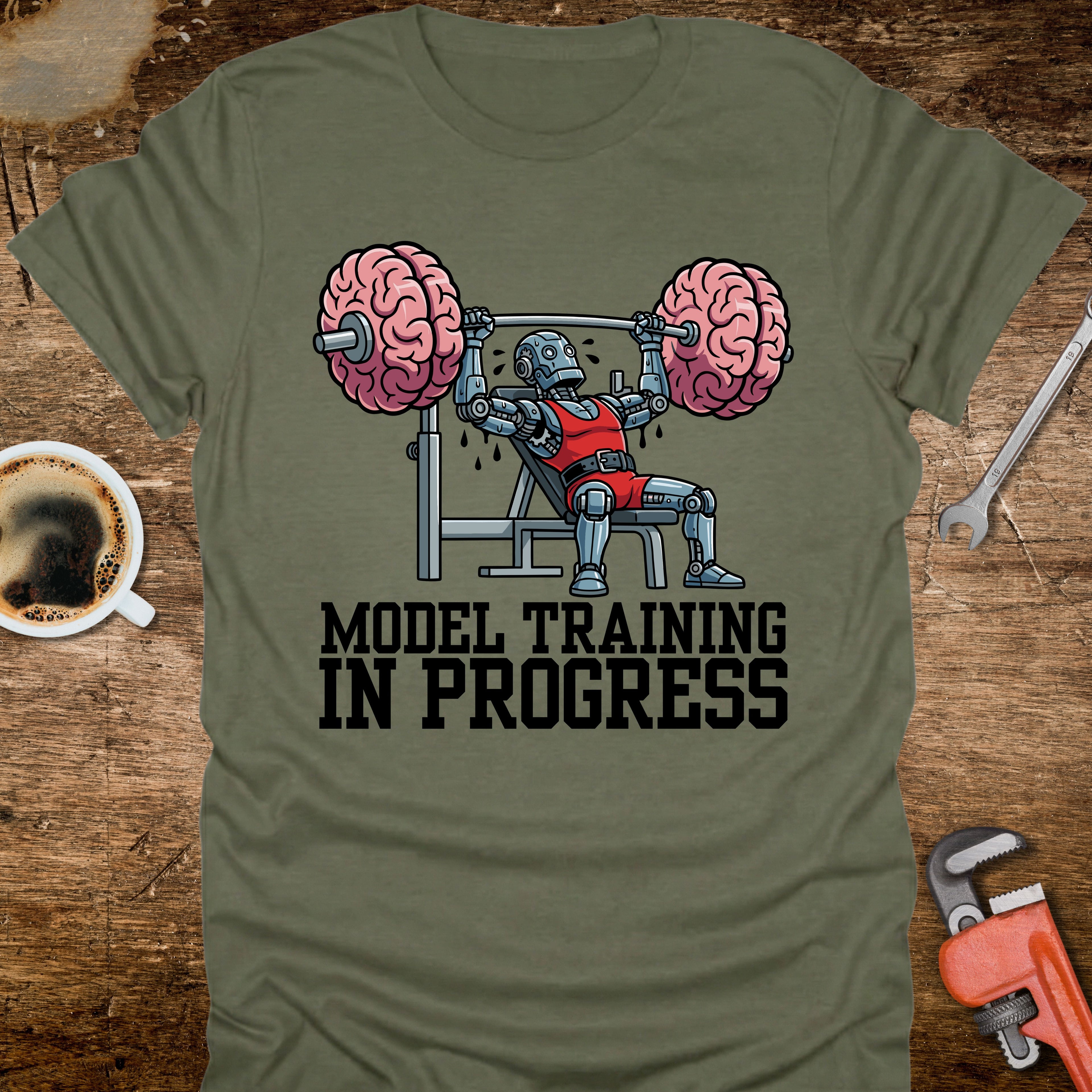 Model Training In Progress T-Shirt - alternative colour mockup