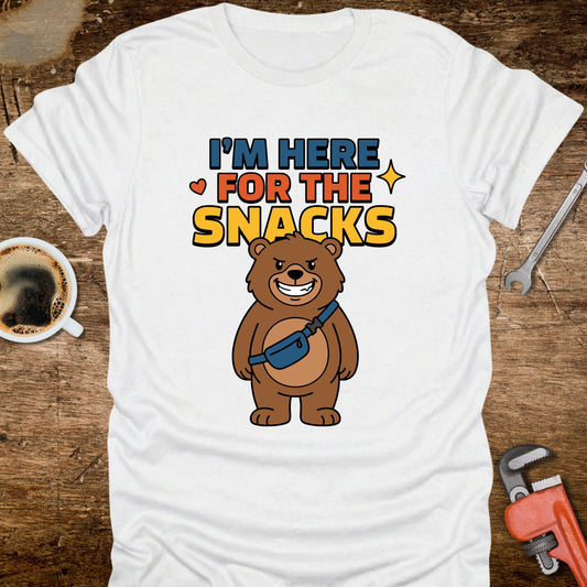 I'm Here for the Snacks Bear T-Shirt
