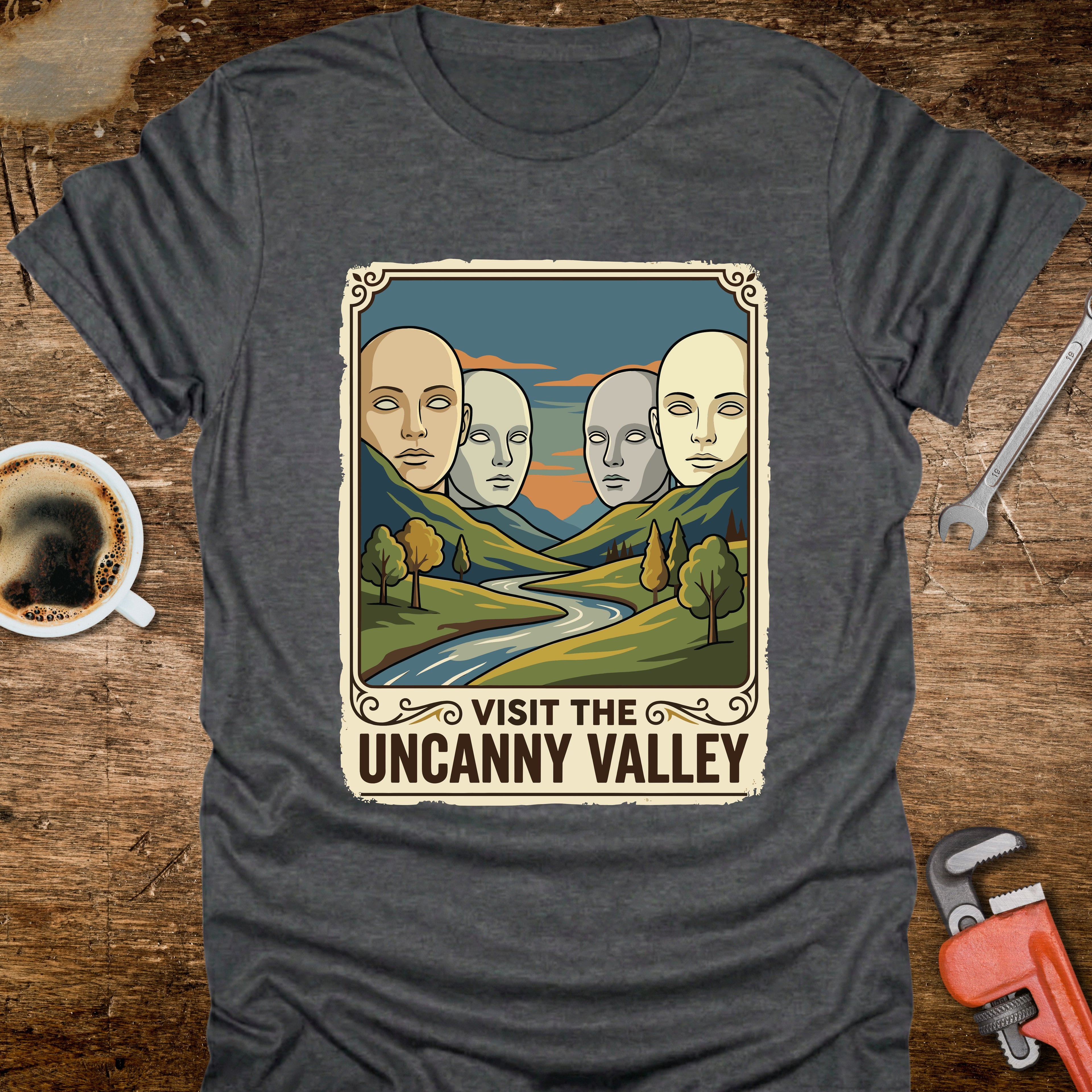 Uncanny Valley T-Shirt - colour variant view