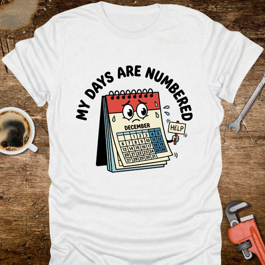 My Days Are Numbered Calendar T-Shirt