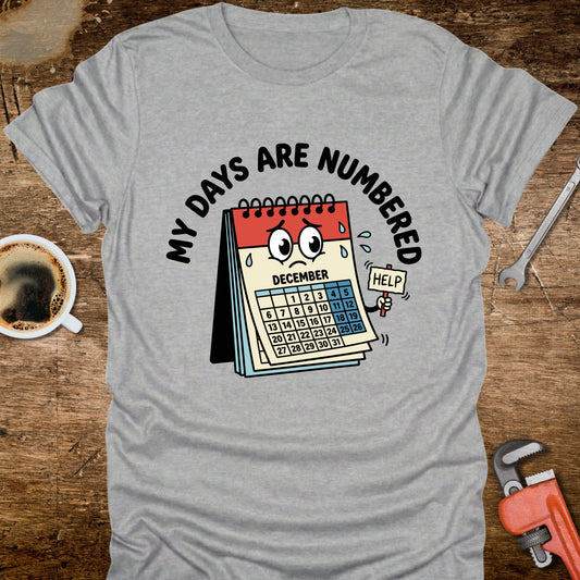My Days Are Numbered Calendar T-Shirt
