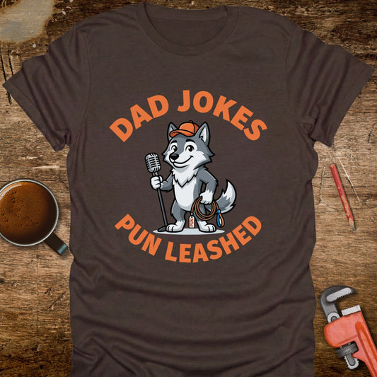 Dad Jokes Pun Leashed T-Shirt