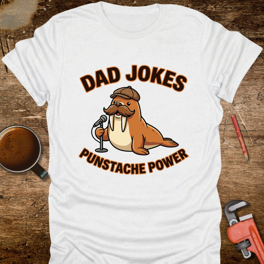 Punstache Power Walrus T-Shirt