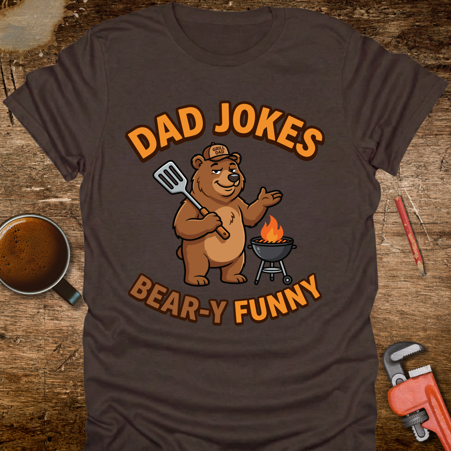 Dad Jokes Bear-y Funny T-Shirt