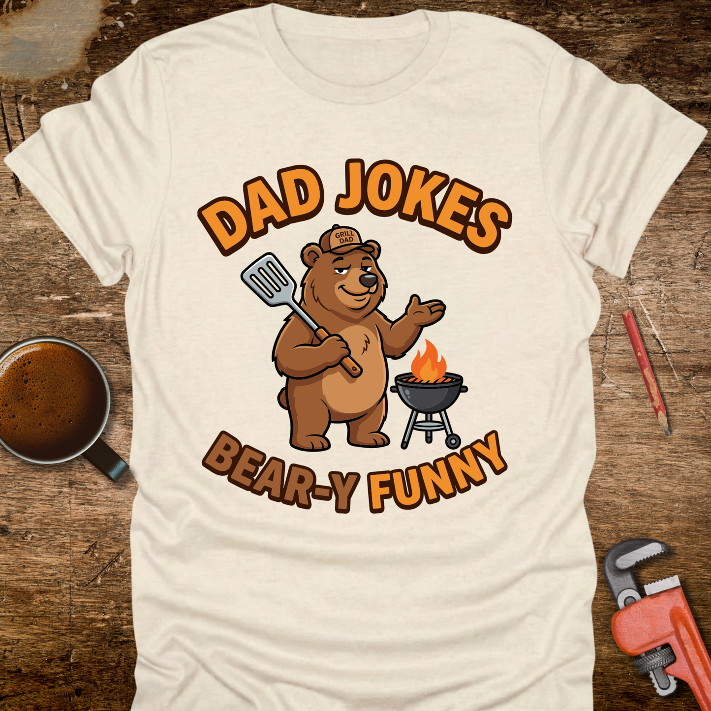 Dad Jokes Bear-y Funny T-Shirt