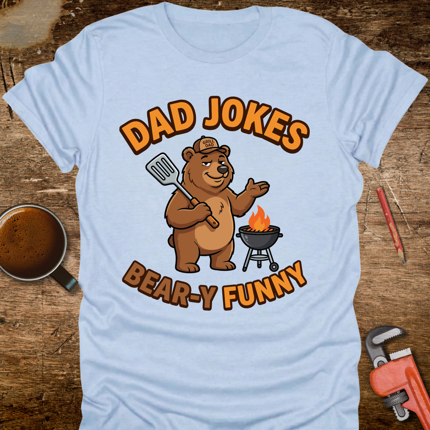 Dad Jokes Bear-y Funny T-Shirt