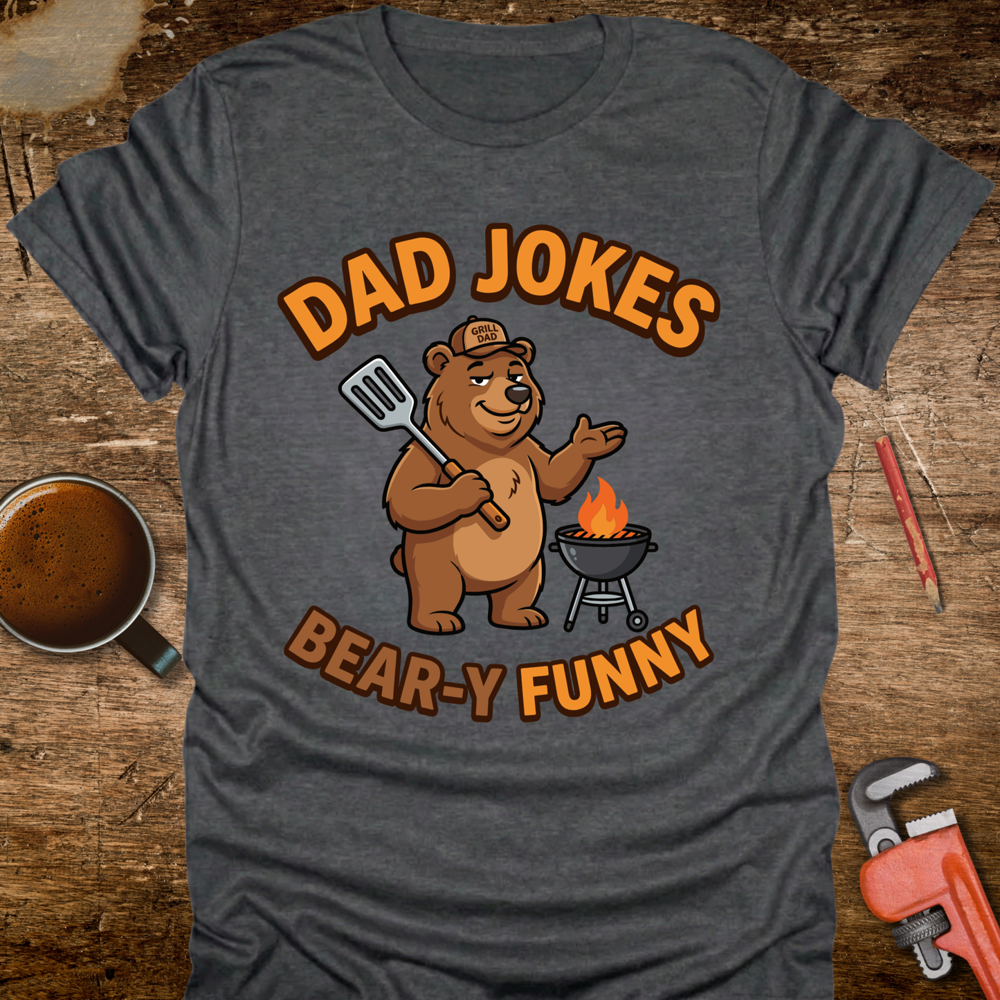 Dad Jokes Bear-y Funny T-Shirt