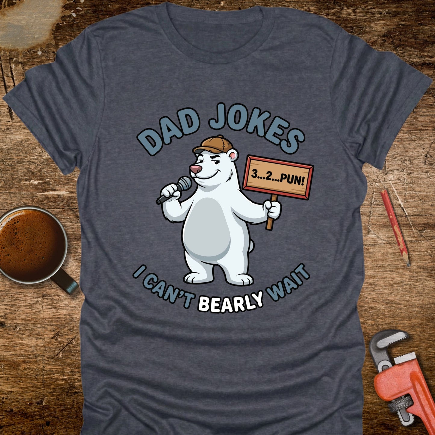 Dad Jokes I Can’t Bearly Wait Polar Bear T-Shirt