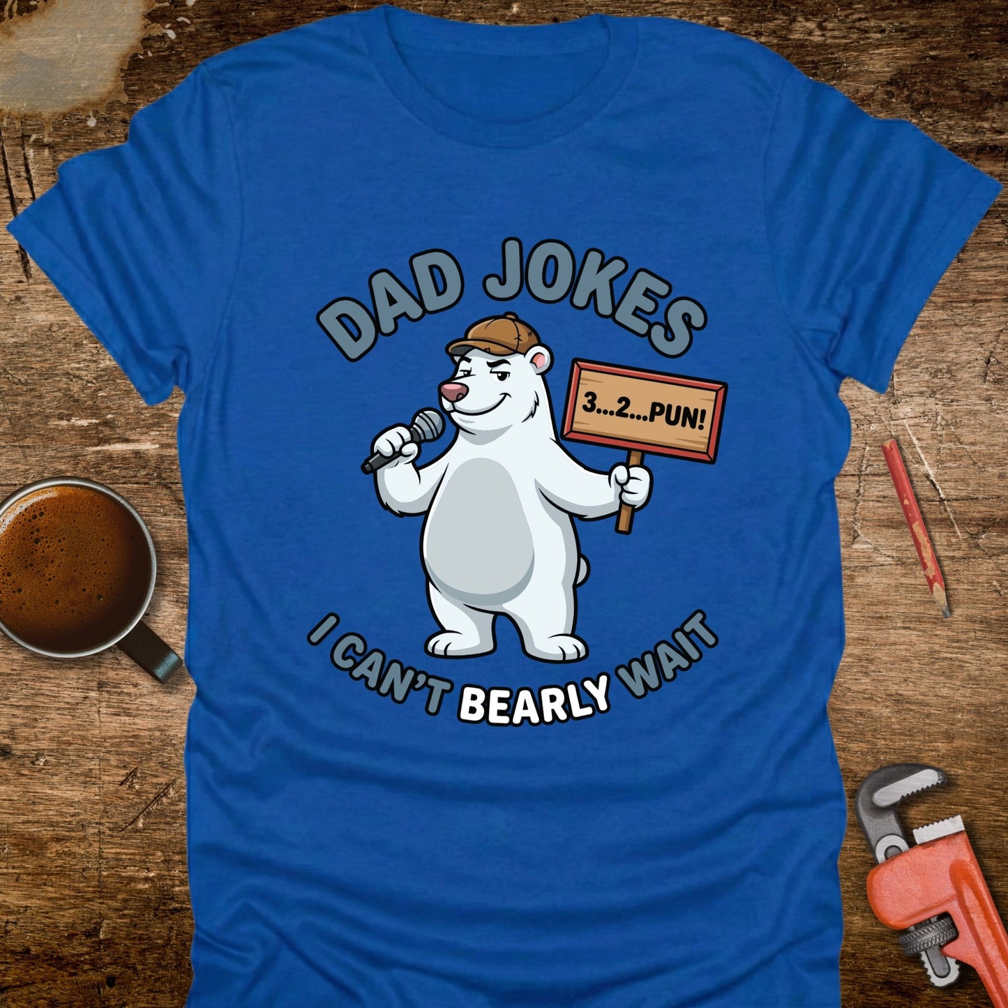 Dad Jokes I Can’t Bearly Wait Polar Bear T-Shirt