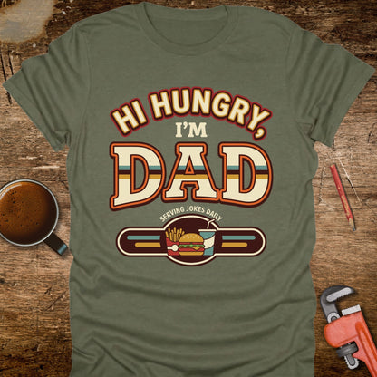 Hi Hungry I’m Dad 70s T‑Shirt