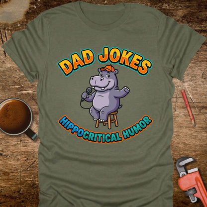 Dad Jokes Hippocritical Humor T-Shirt