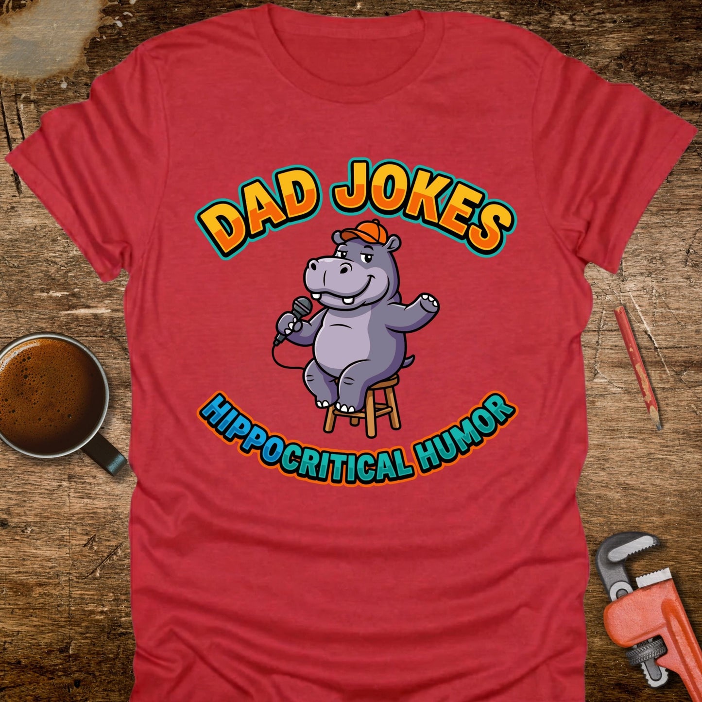 Dad Jokes Hippocritical Humor T-Shirt