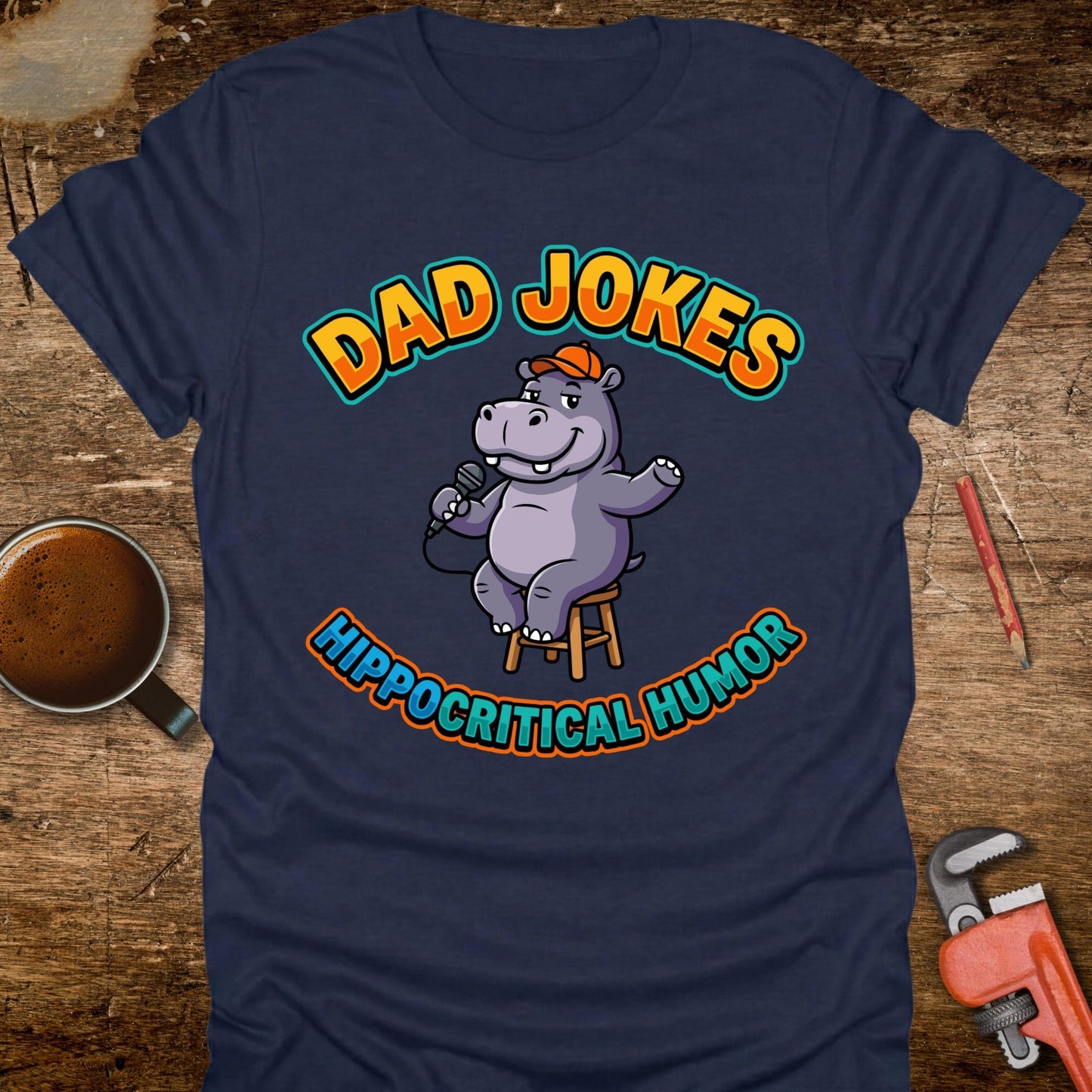 Dad Jokes Hippocritical Humor T-Shirt