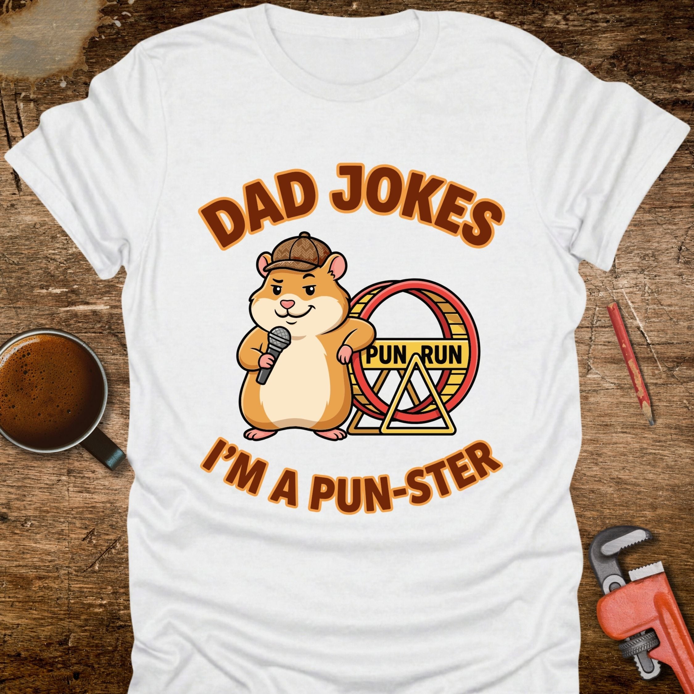 Dad Joke Punster T-Shirt - design detail closeup