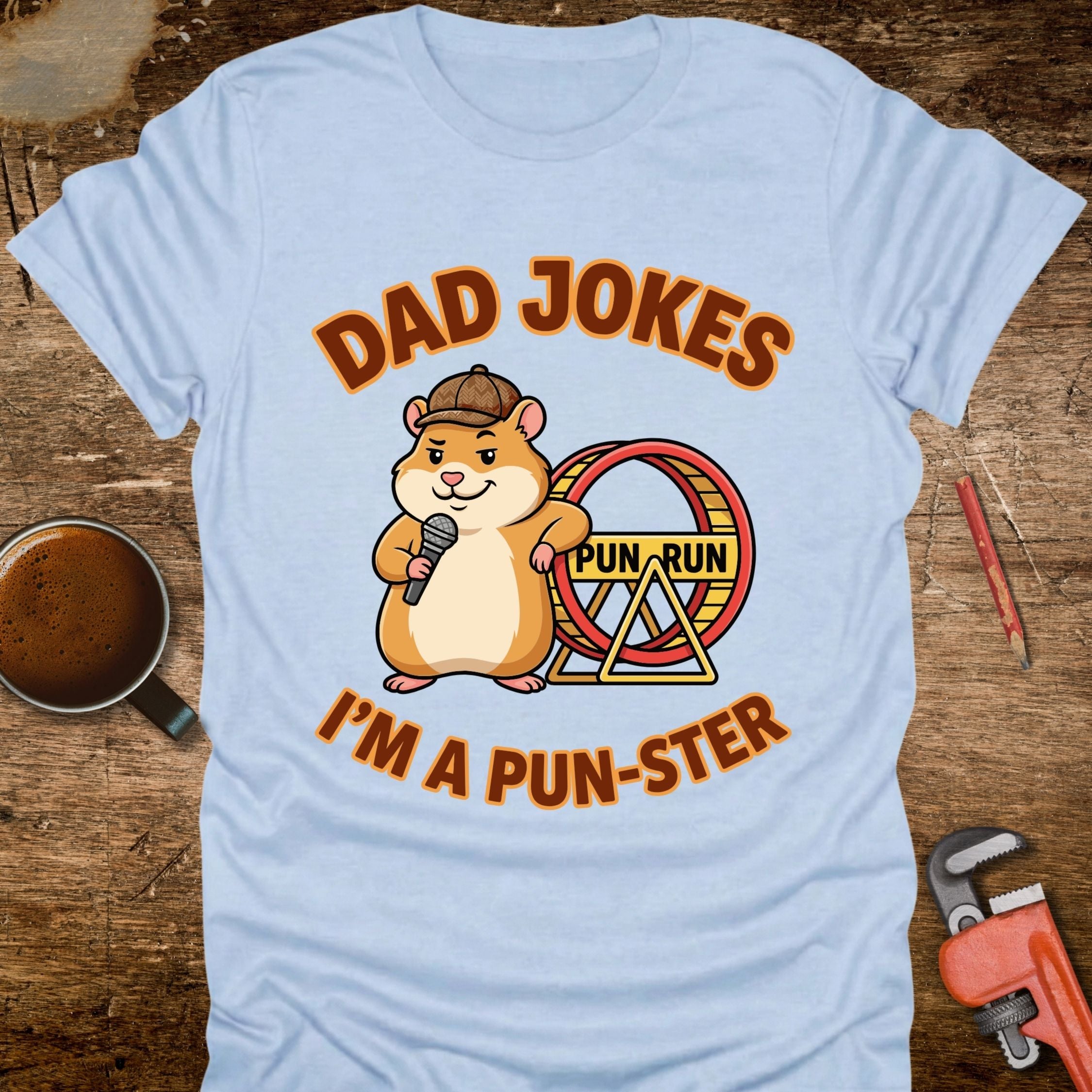 Dad Joke Punster T-Shirt - detail shot graphic design