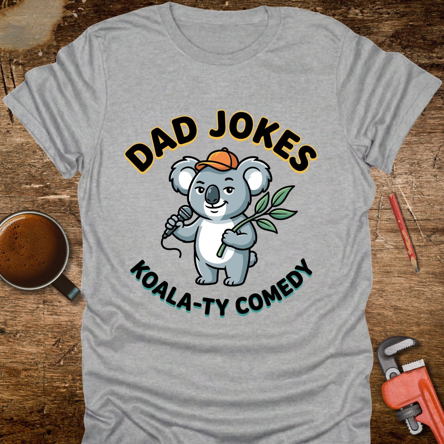 Dad Jokes Koala-ty Comedy T-Shirt