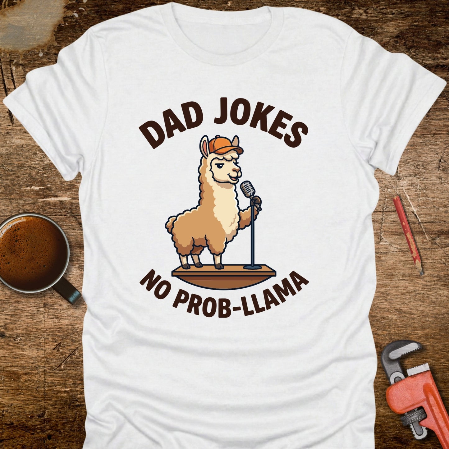Dad Jokes No Prob-llama T-Shirt