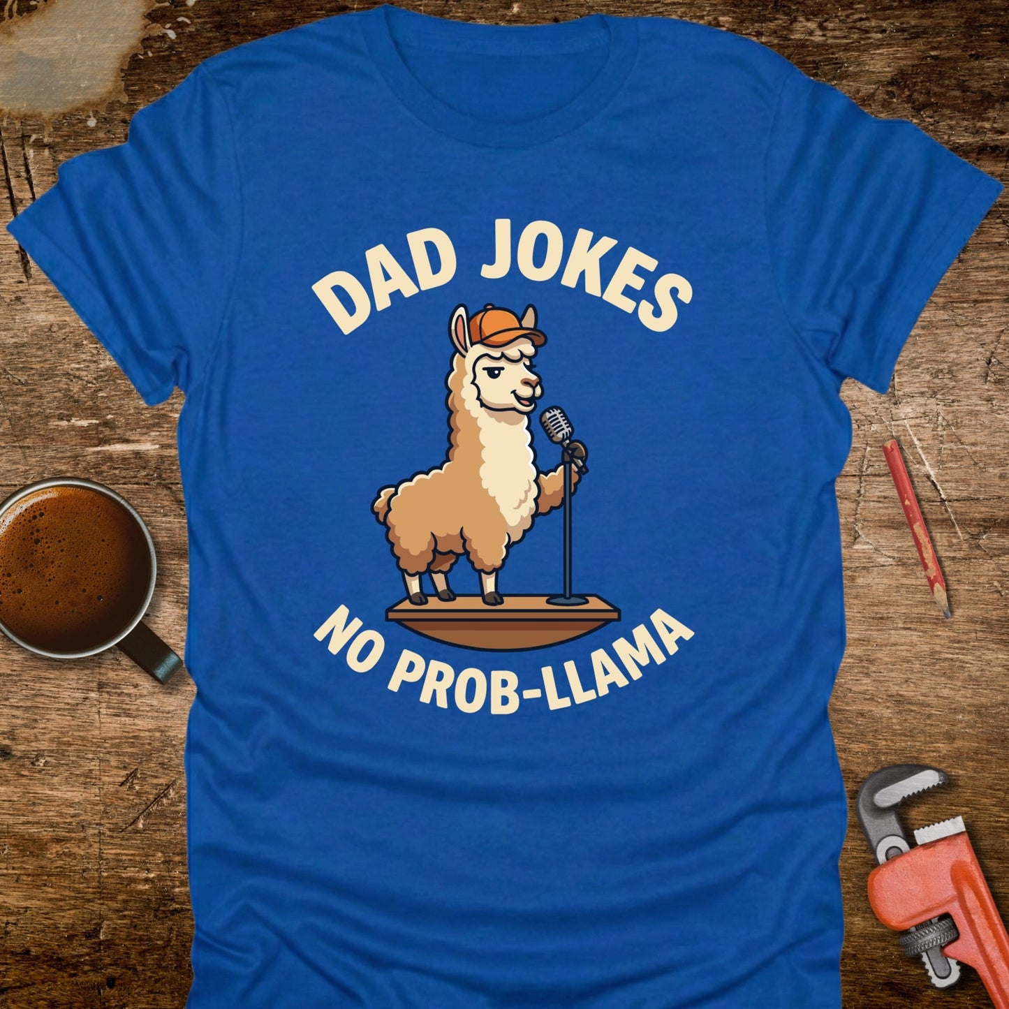Dad Jokes No Prob-llama T-Shirt
