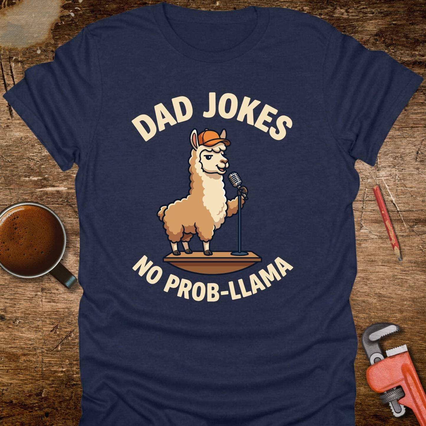 Dad Jokes No Prob-llama T-Shirt
