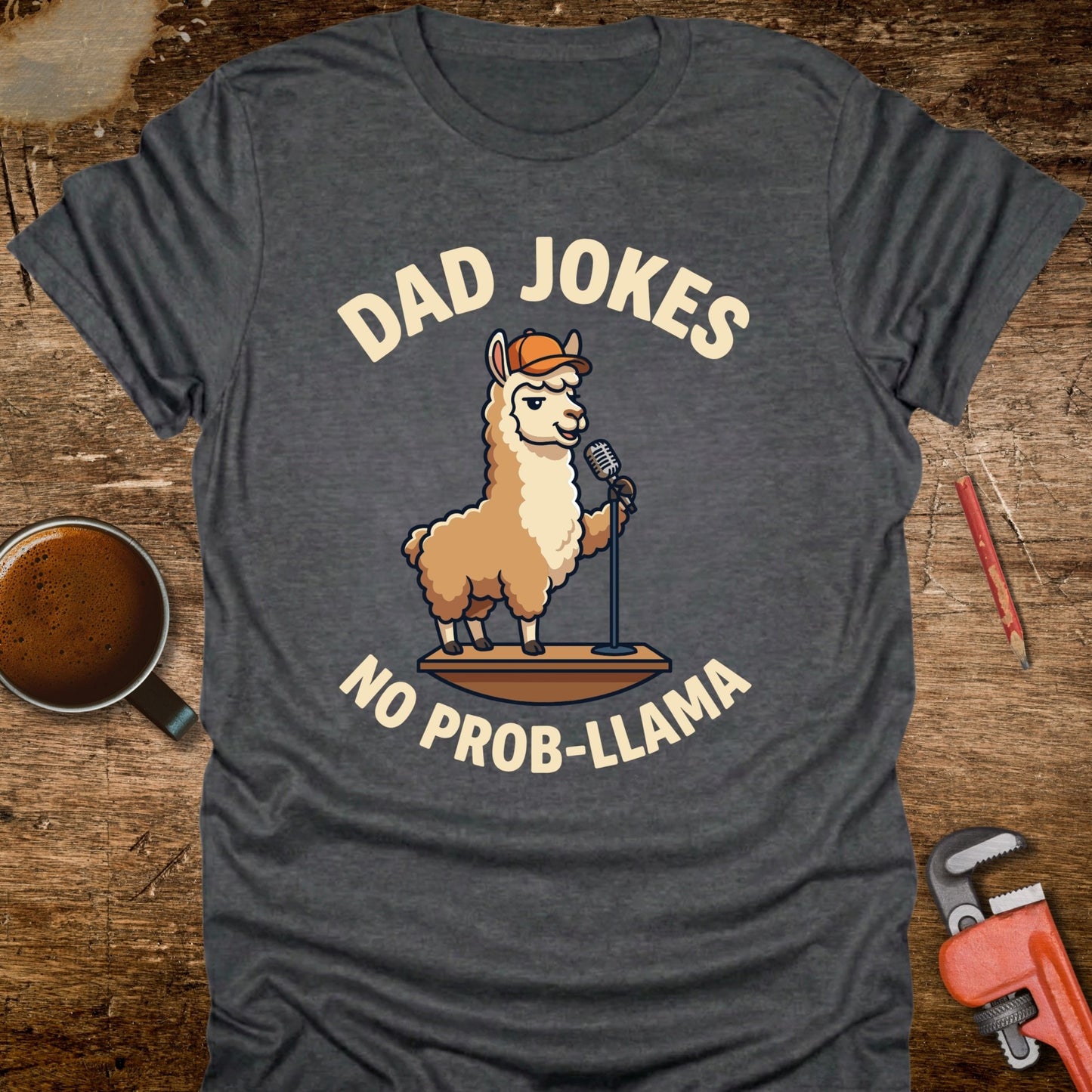Dad Jokes No Prob-llama T-Shirt