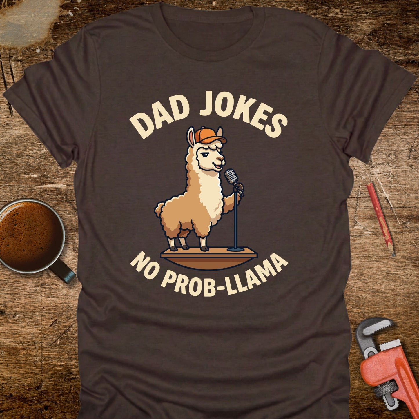 Dad Jokes No Prob-llama T-Shirt