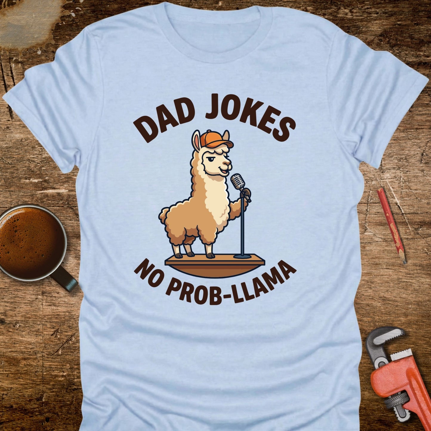 Dad Jokes No Prob-llama T-Shirt