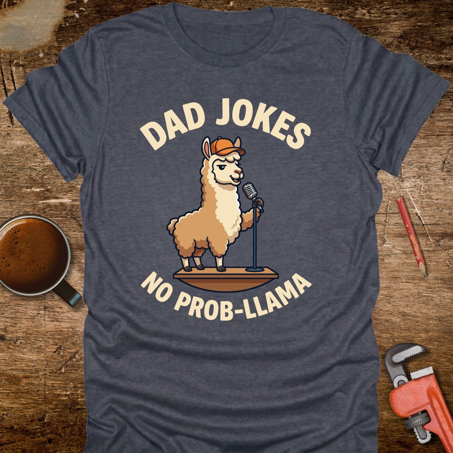 Dad Jokes No Prob-llama T-Shirt