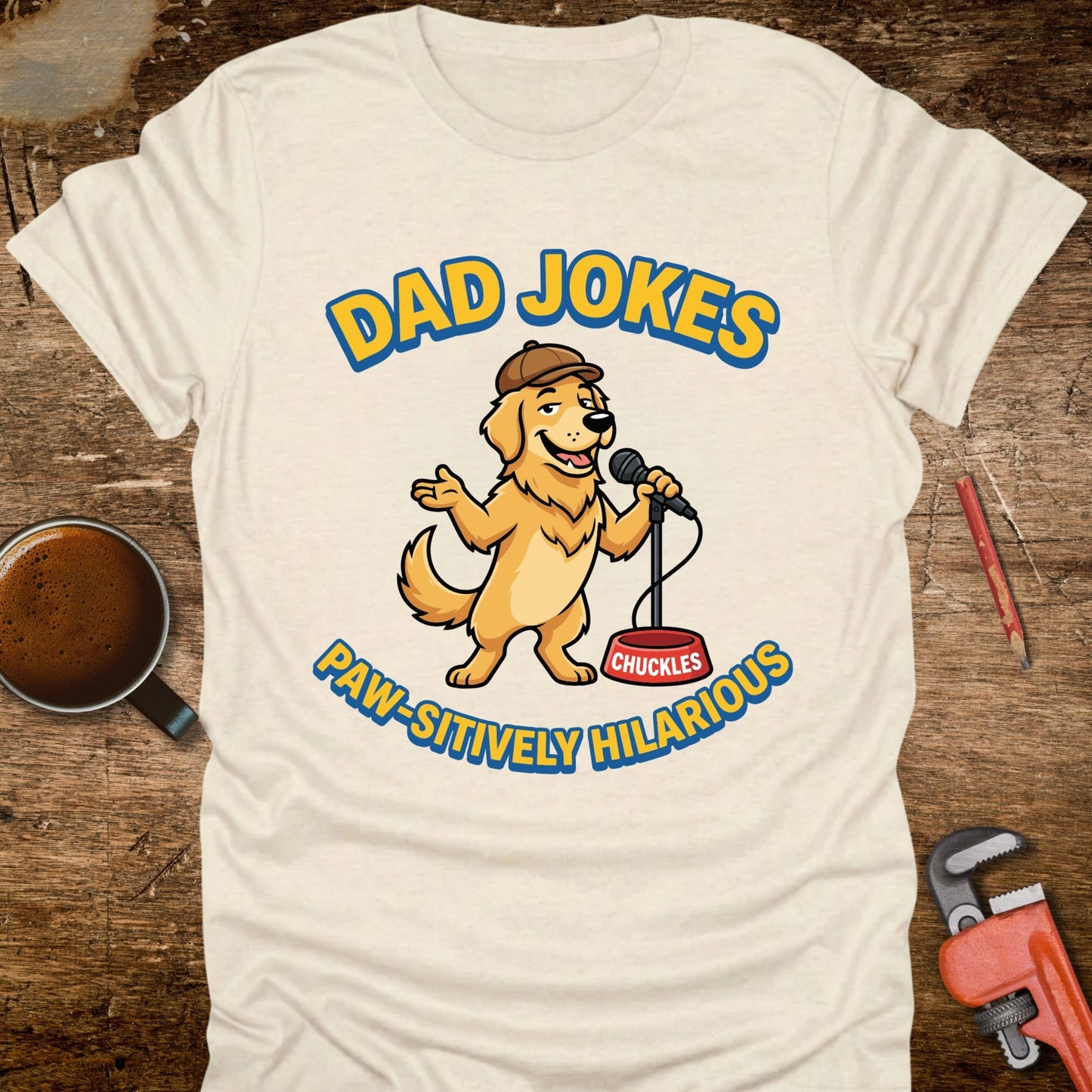 Dad Jokes Paw-sitively Hilarious T-Shirt