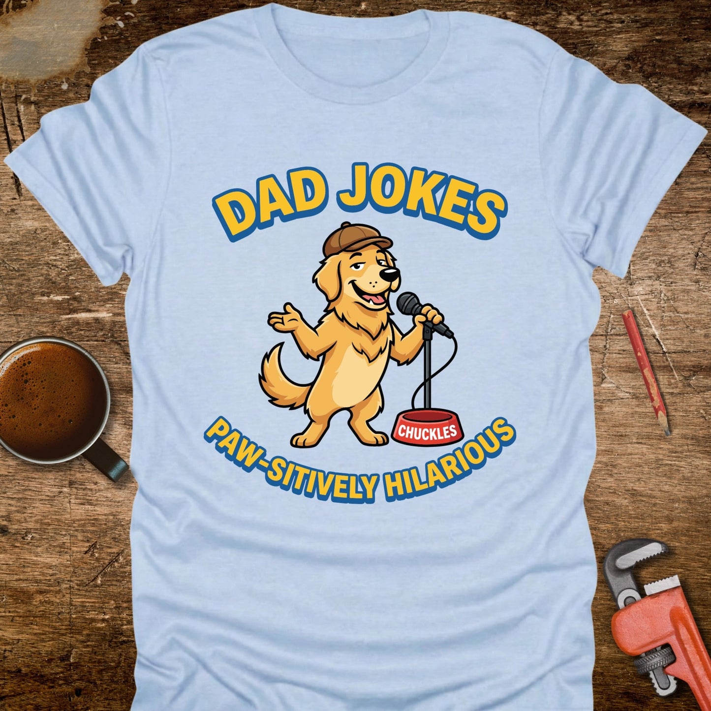 Dad Jokes Paw-sitively Hilarious T-Shirt