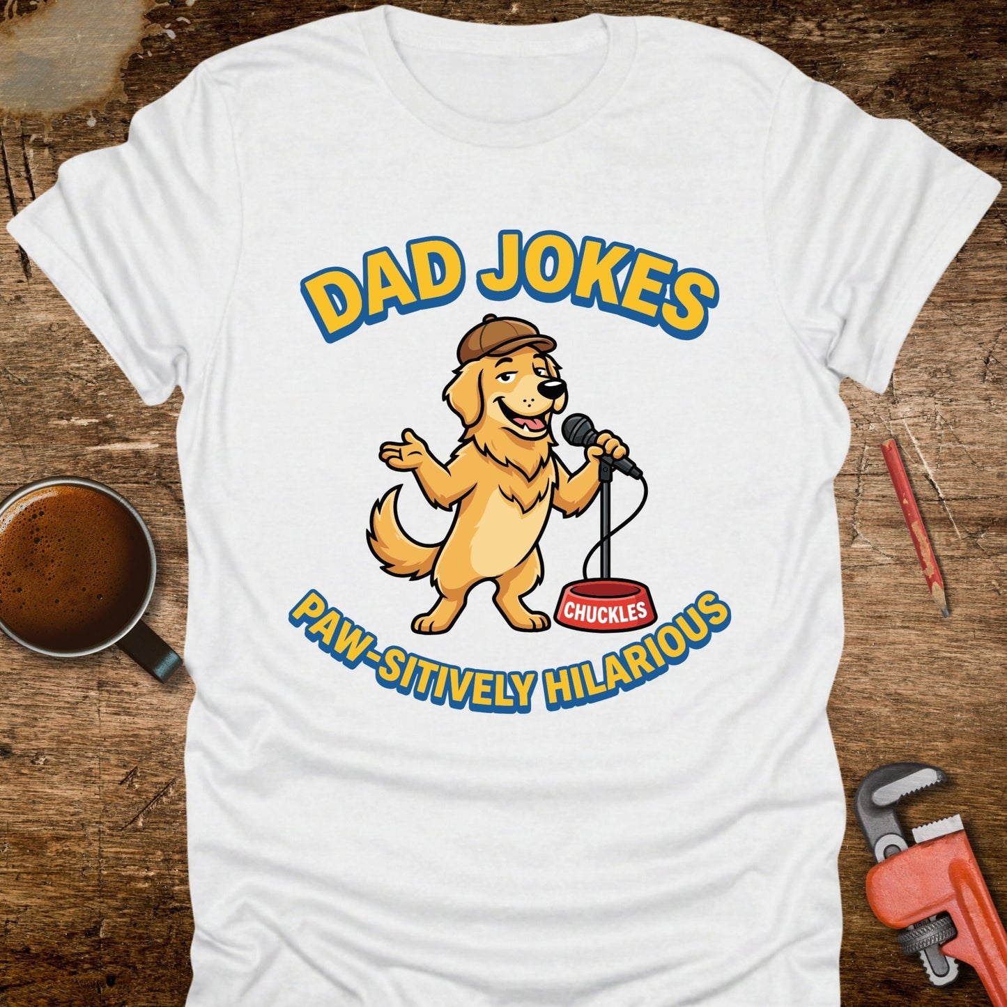 Dad Jokes Paw-sitively Hilarious T-Shirt