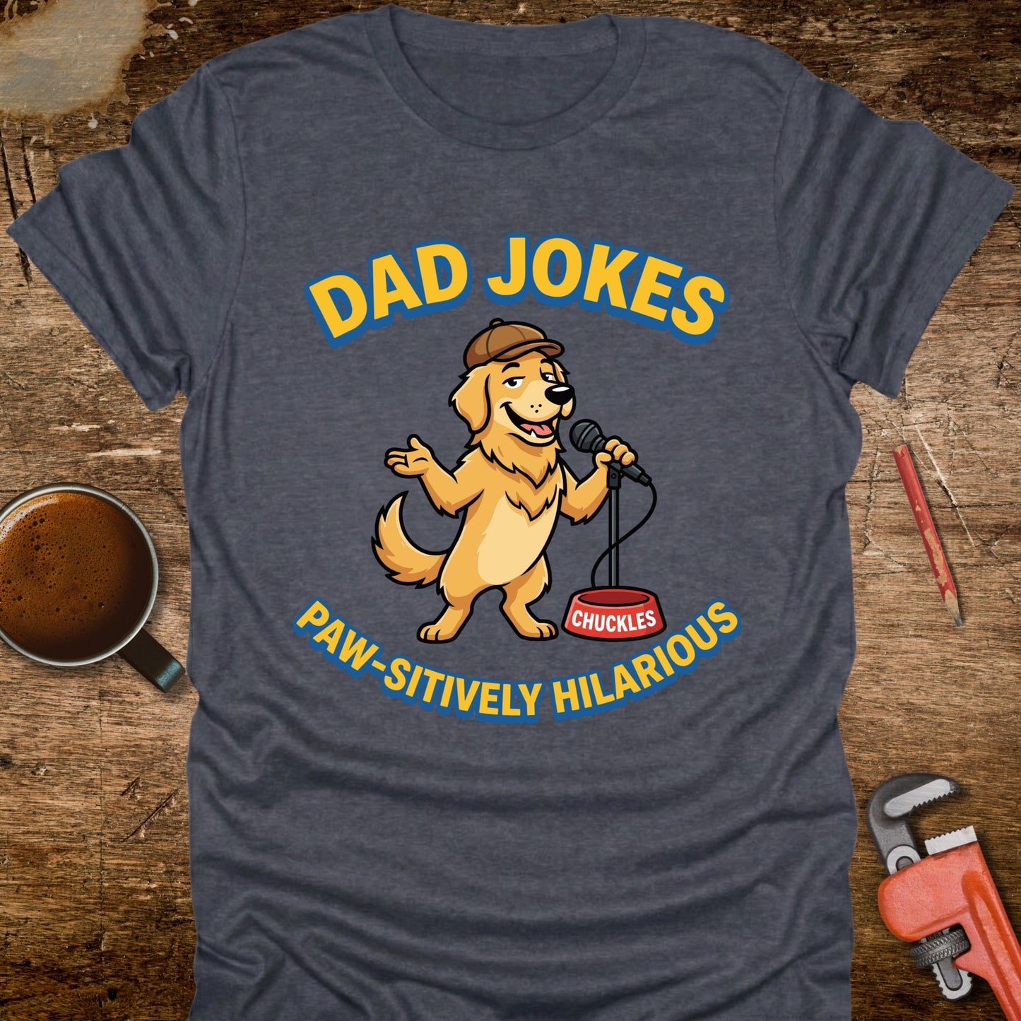 Dad Jokes Paw-sitively Hilarious T-Shirt