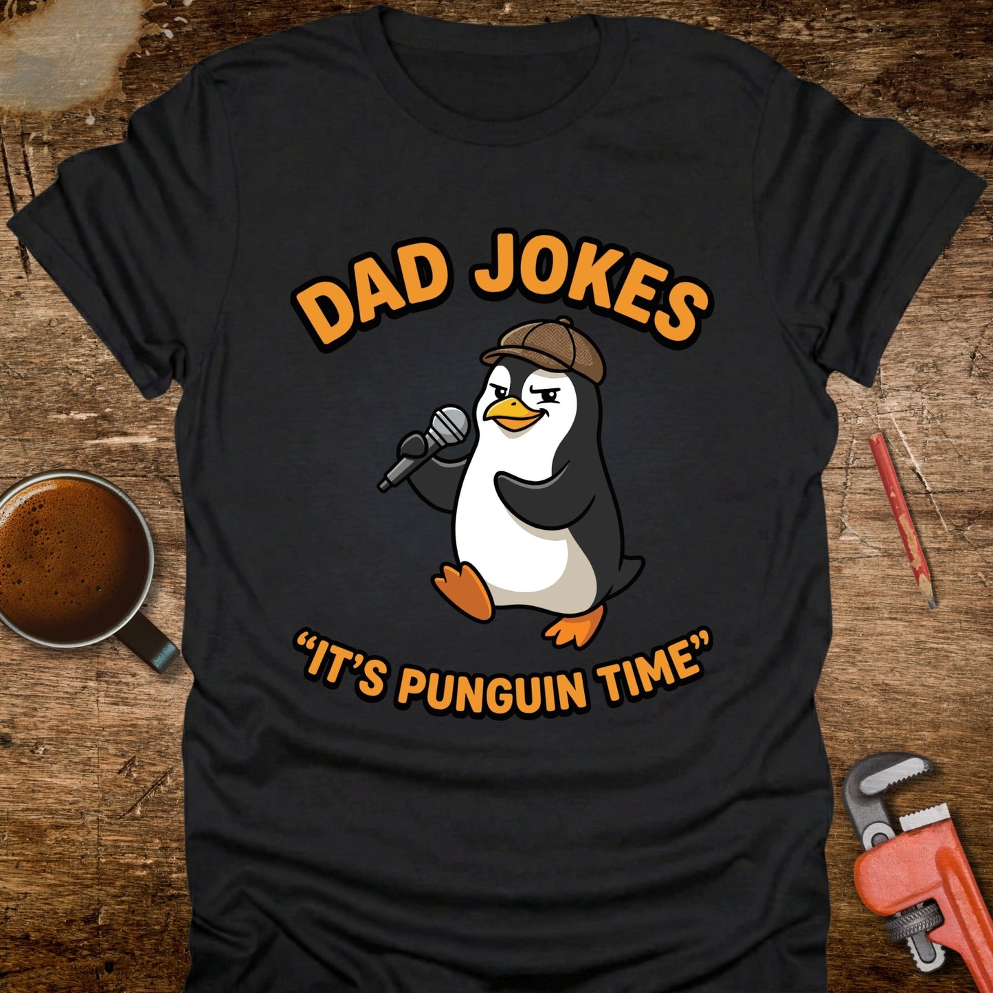 Dad Jokes It's Punguin Time T-Shirt