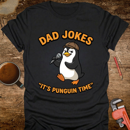 Dad Jokes It's Punguin Time T-Shirt