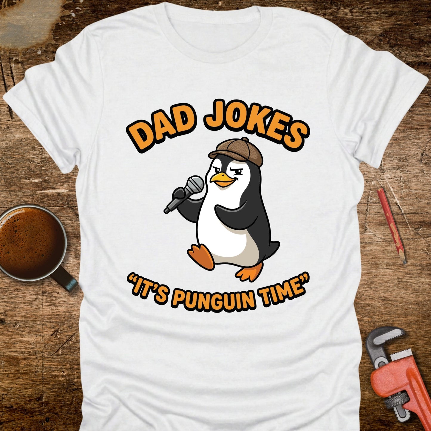 Dad Jokes It's Punguin Time T-Shirt