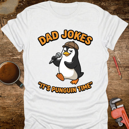 Dad Jokes It's Punguin Time T-Shirt