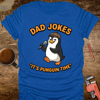 Dad Jokes It's Punguin Time T-Shirt