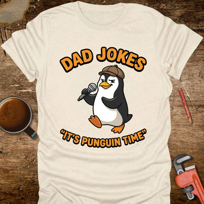 Dad Jokes It's Punguin Time T-Shirt