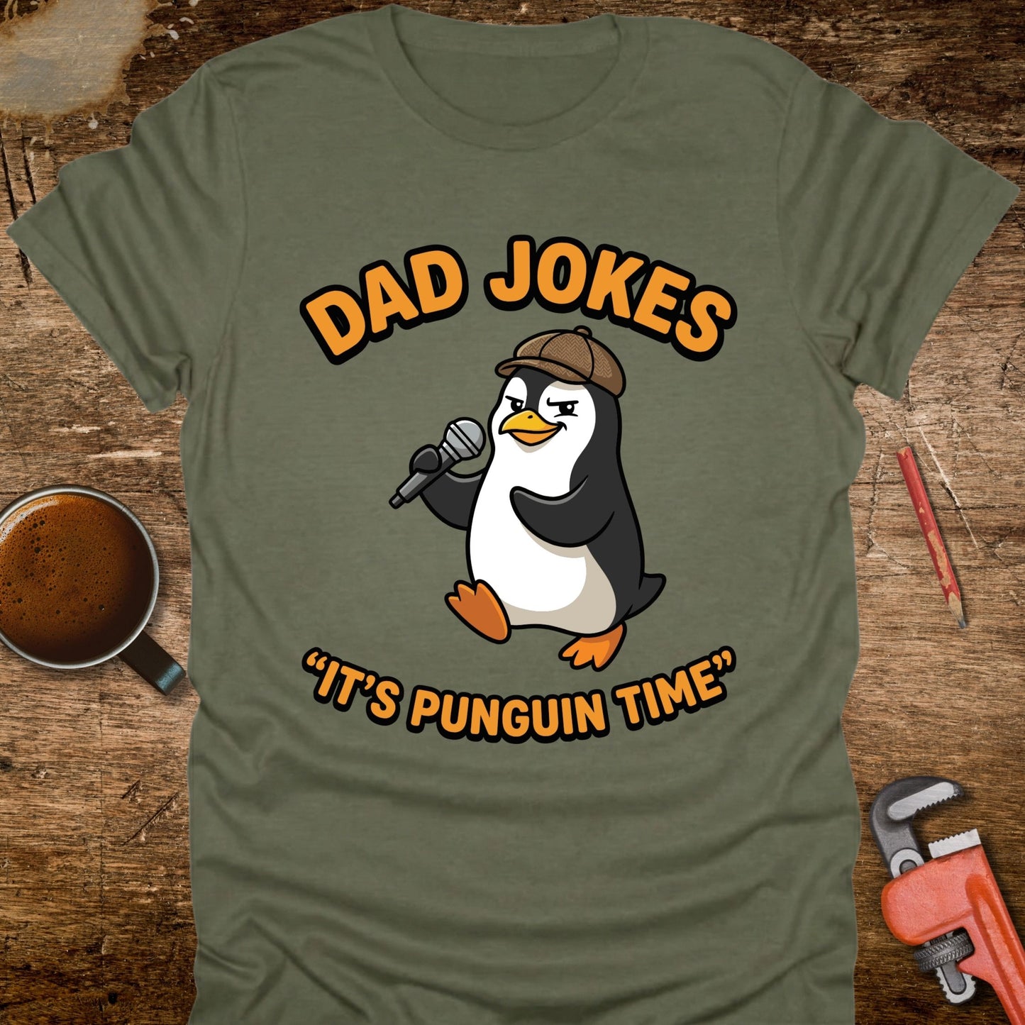 Dad Jokes It's Punguin Time T-Shirt