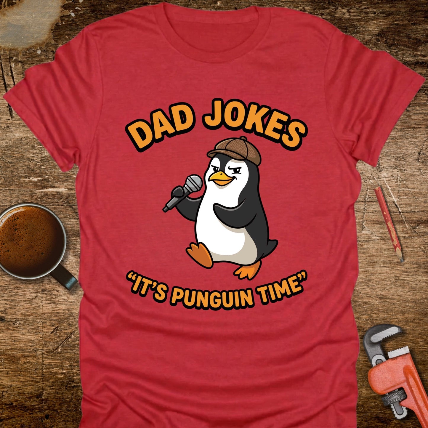 Dad Jokes It's Punguin Time T-Shirt