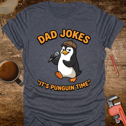 Dad Jokes It's Punguin Time T-Shirt