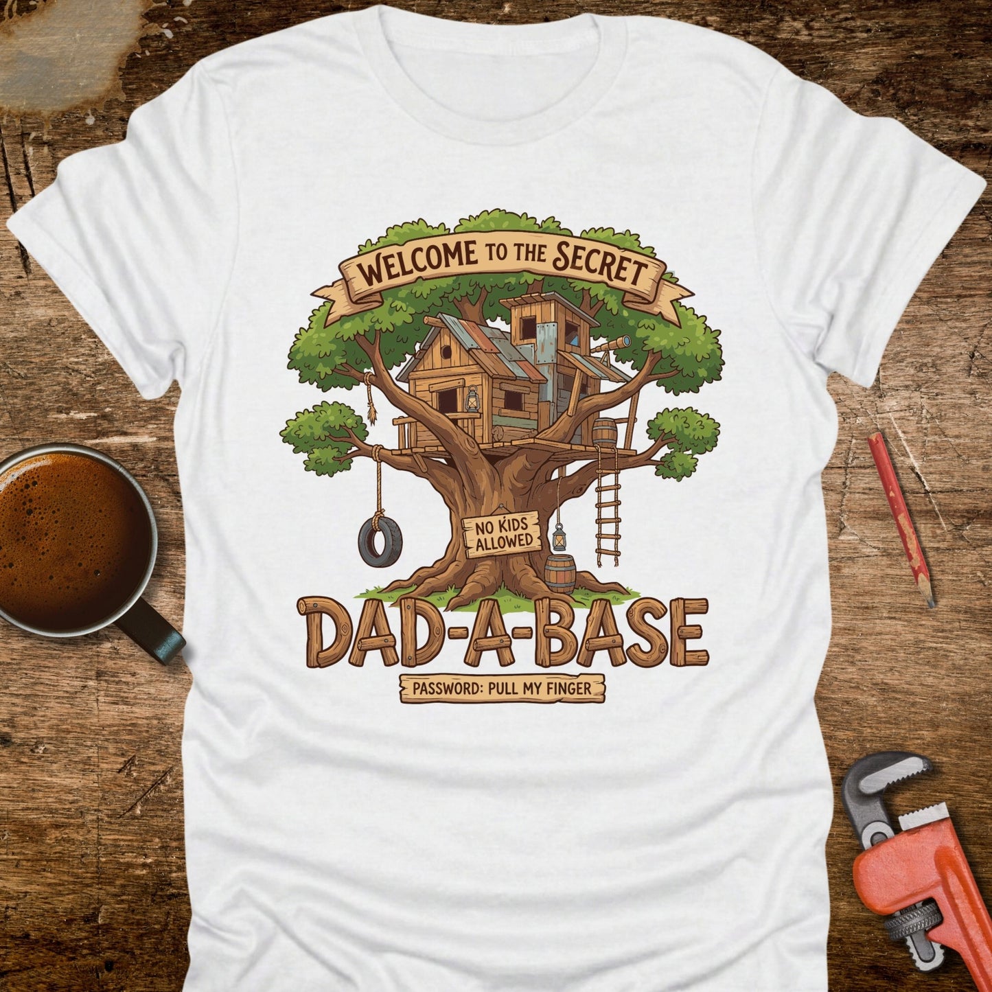 Dad-a-Base Treehouse T-Shirt