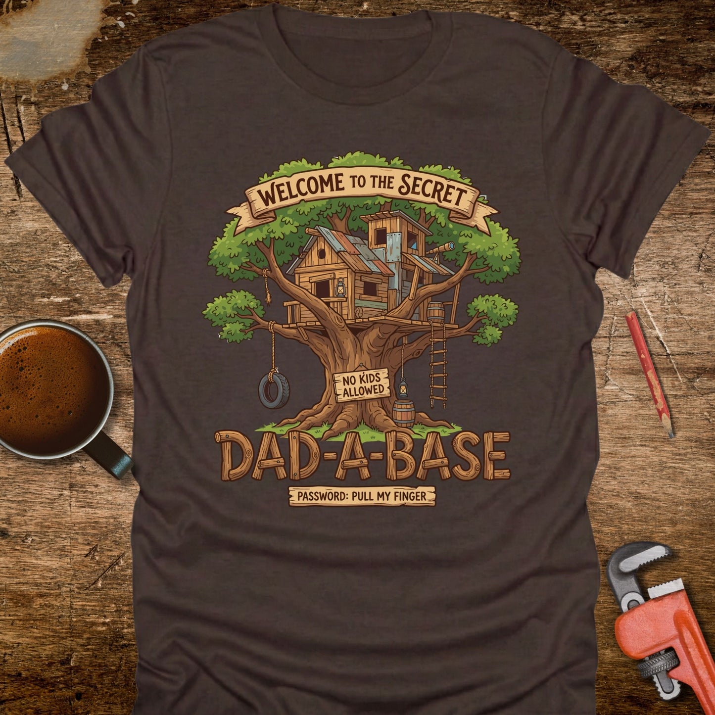 Dad-a-Base Treehouse T-Shirt