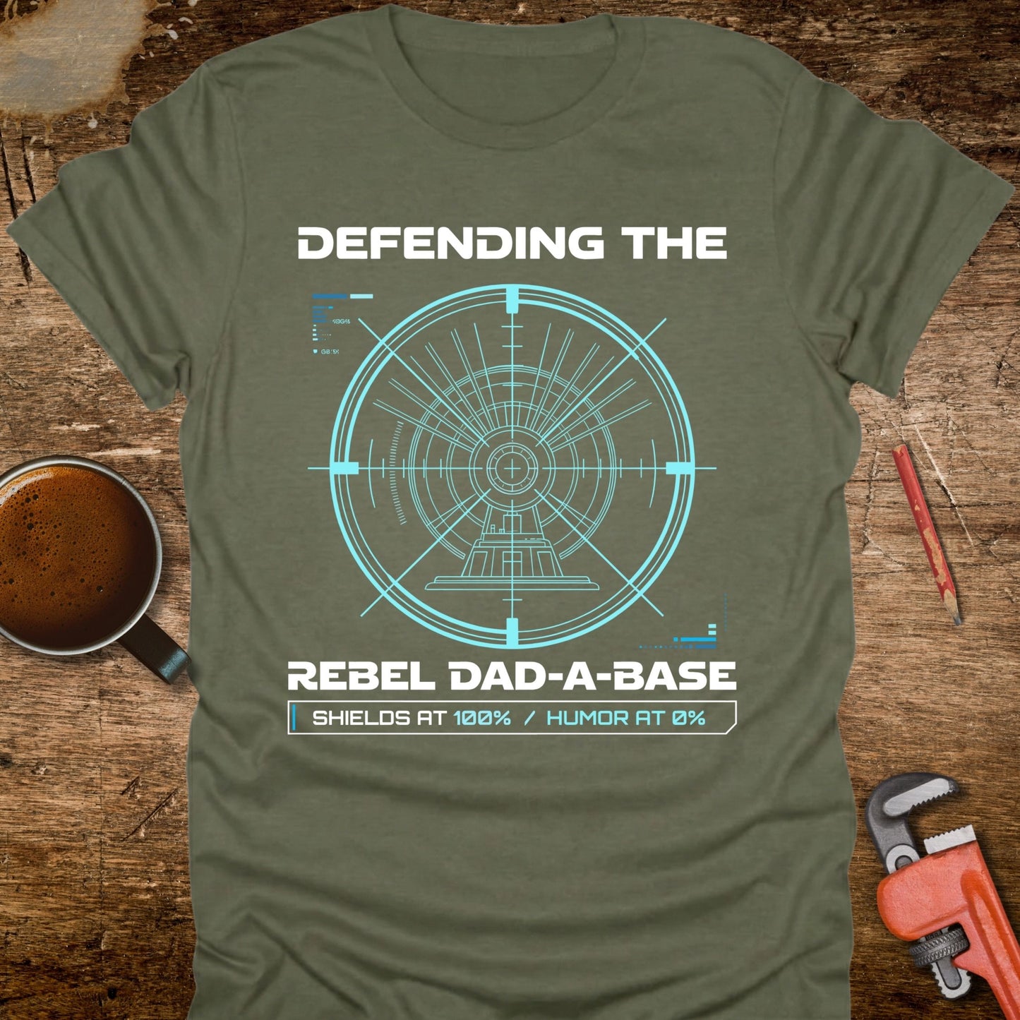 Defending the Rebel Dad-a-Base T-Shirt