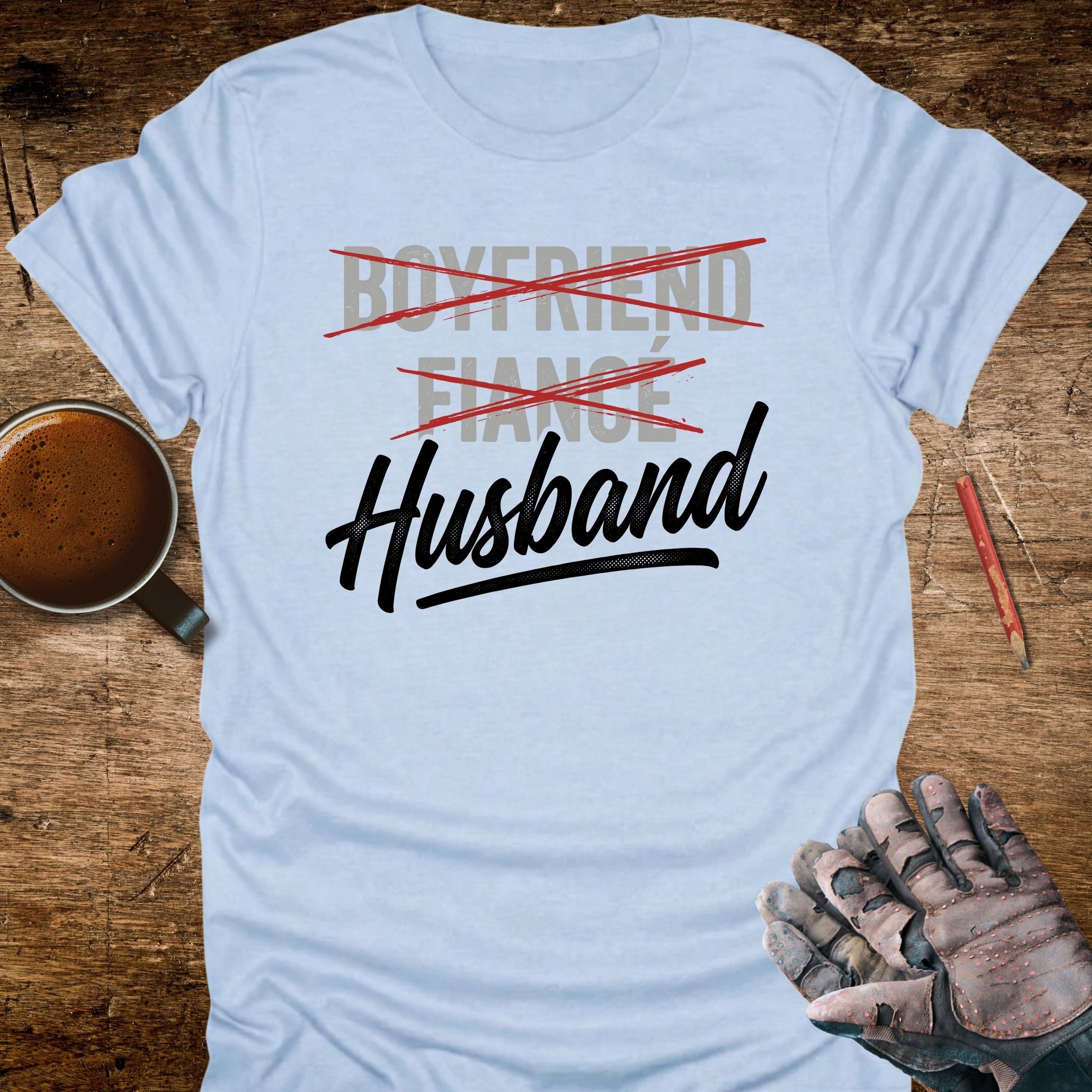 Boyfriend Fianc Husband T-Shirt - colour variant view